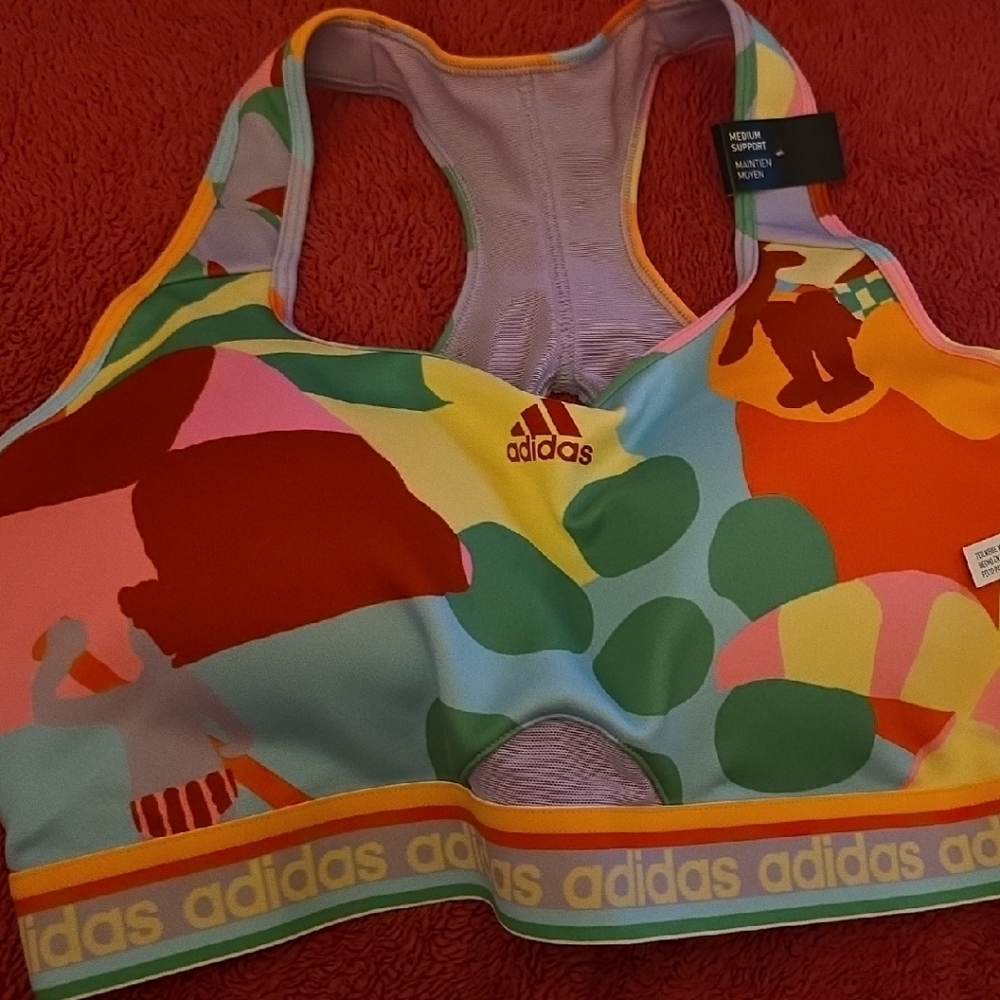 Adidas Colorful Graphic Sports Bra